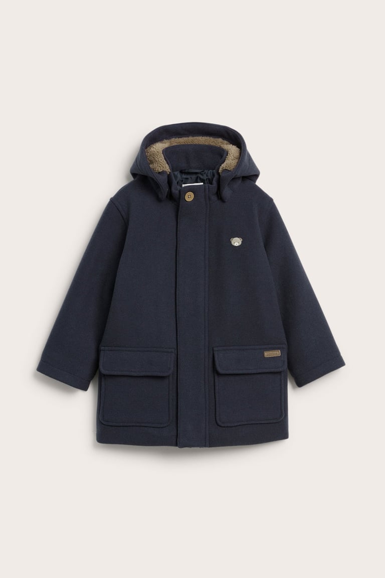 Wool blend coat | Dark blue | Kids | Newbie
