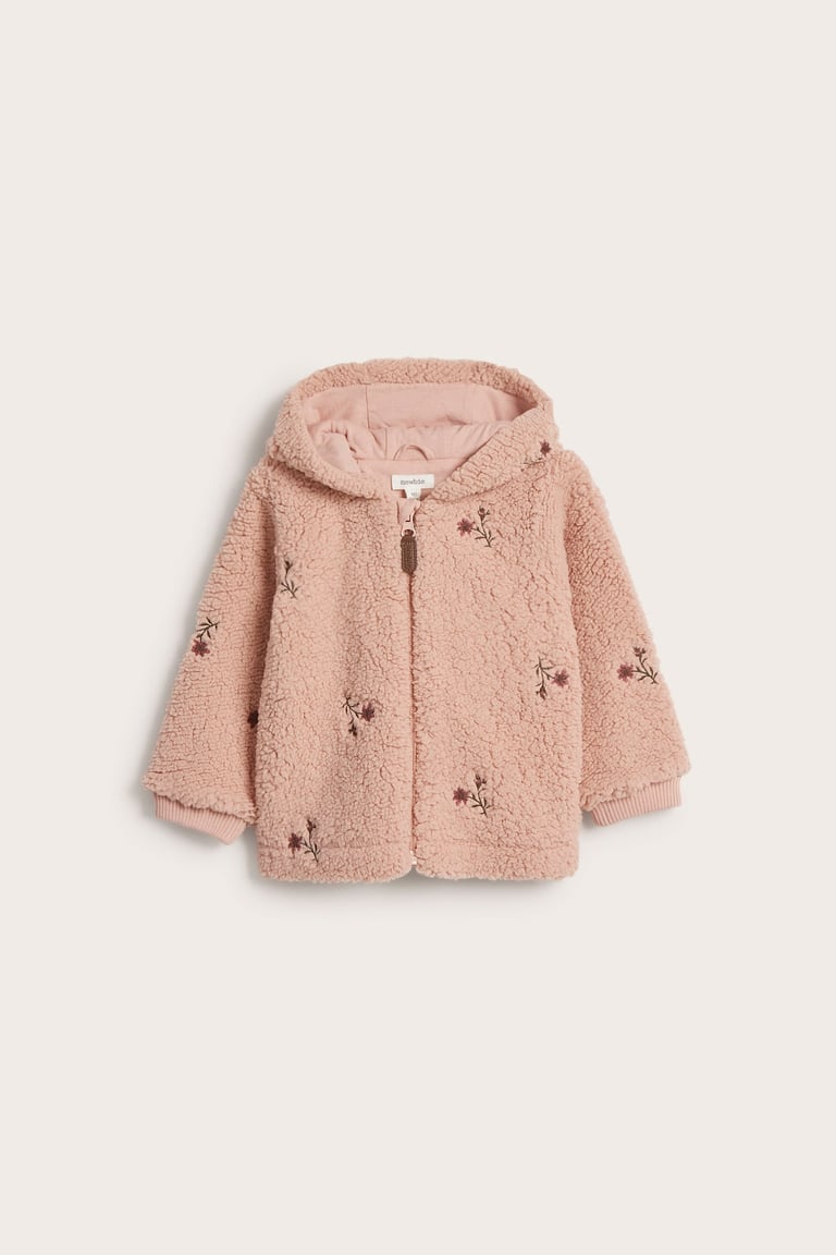 Floral pile jacket | Pink | Baby | Newbie