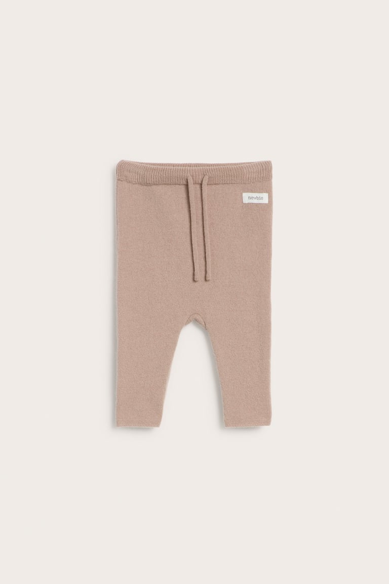 Wool cashmere blend pants | Beige mélange | Baby | Newbie