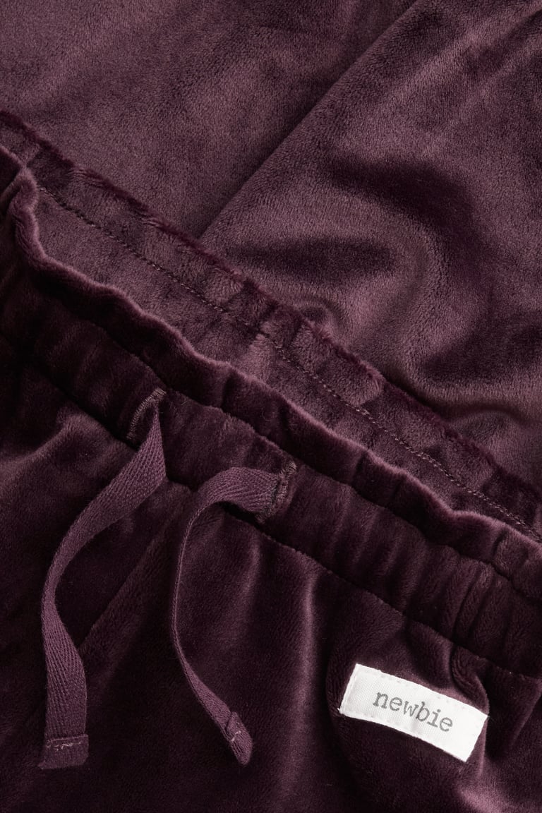 Velour joggers | Purple | Baby | Newbie