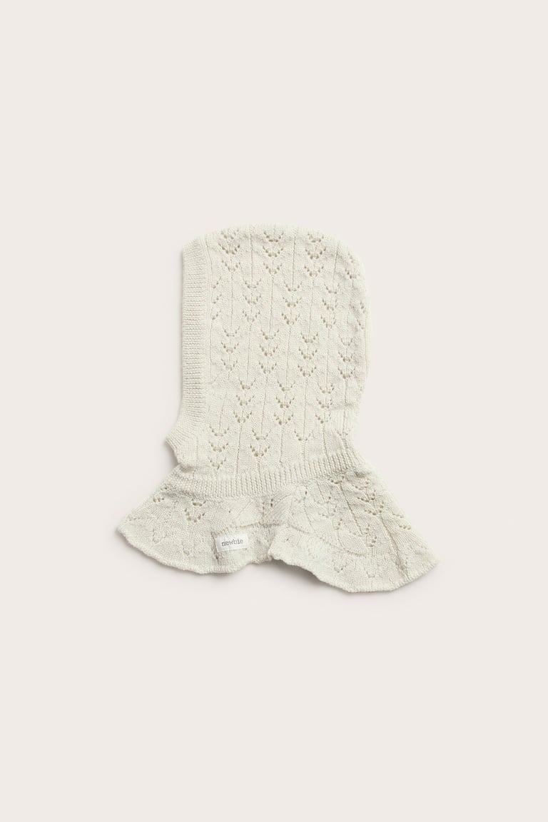 Merino wool balaclava | Light beige | Baby | Newbie