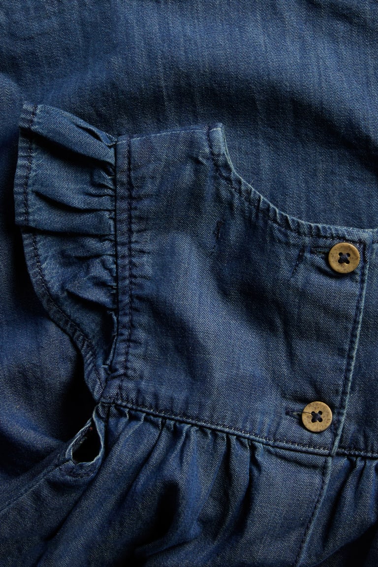 Frilled denim dress | Denim | Baby | Newbie