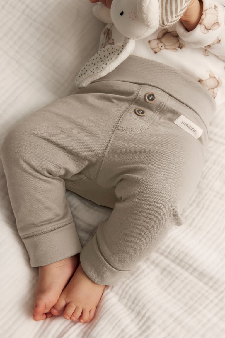 Soft basic leggings | Beige | Baby | Newbie