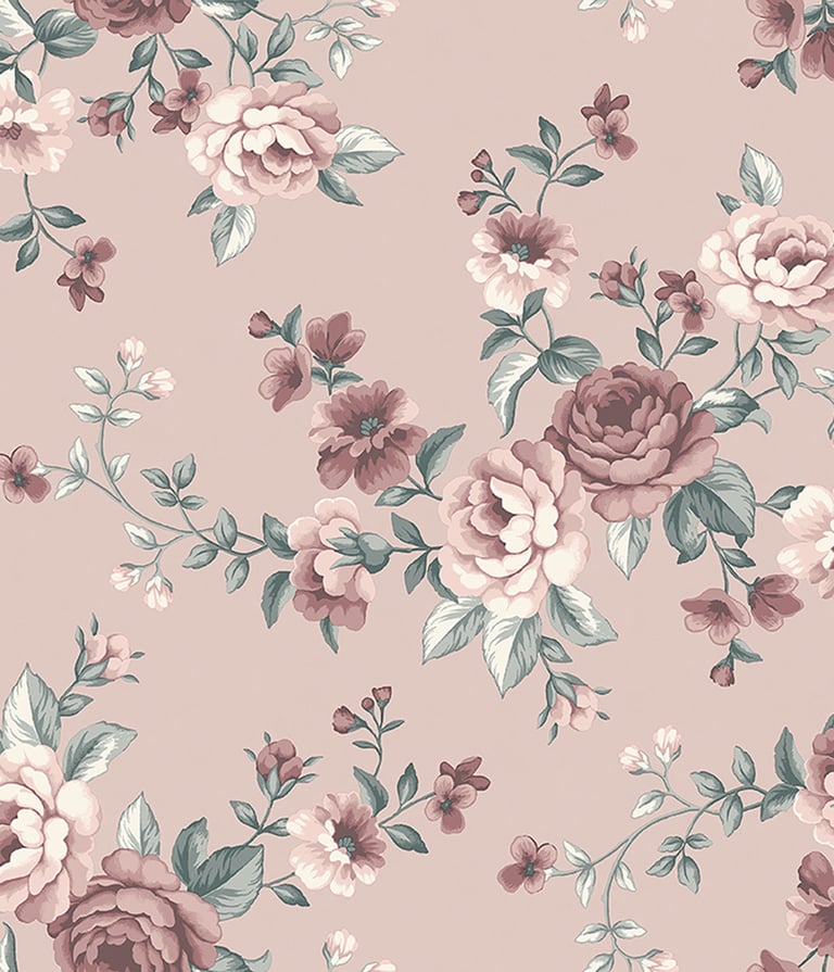 Soft Pink Vintage Wallpaper
