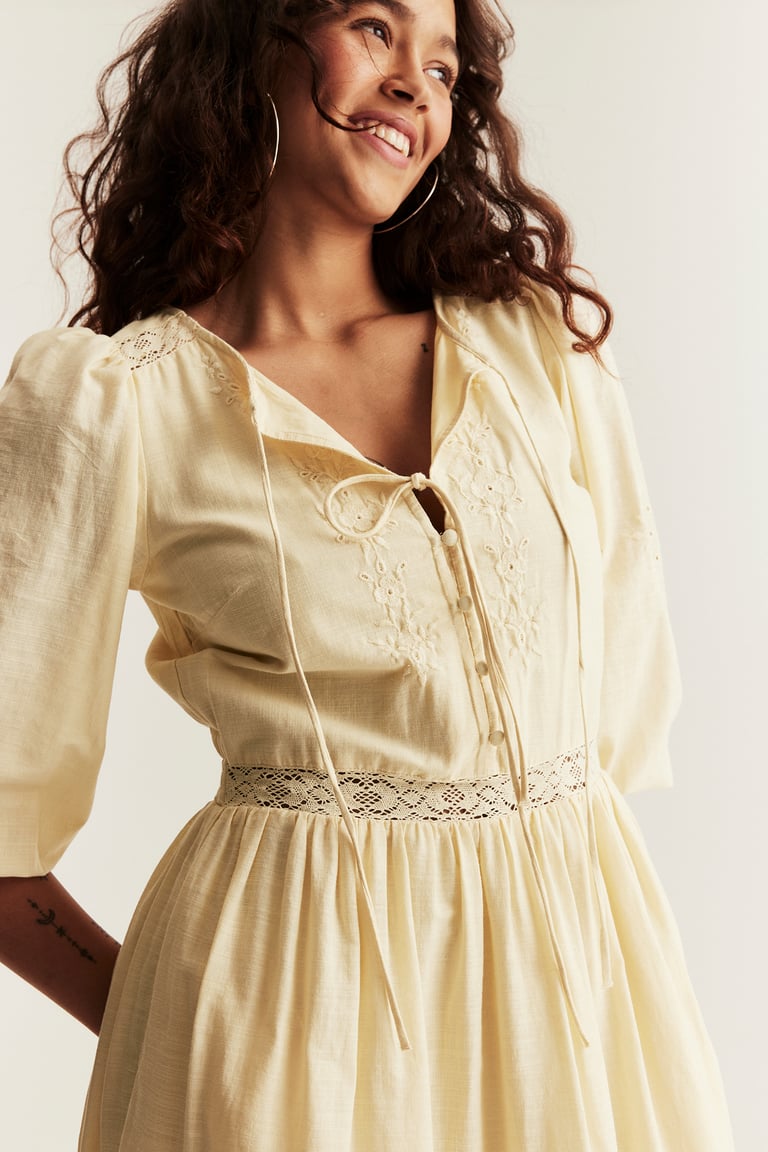 Embroidered dress Newbie Woman | Yellow | Kids | Newbie
