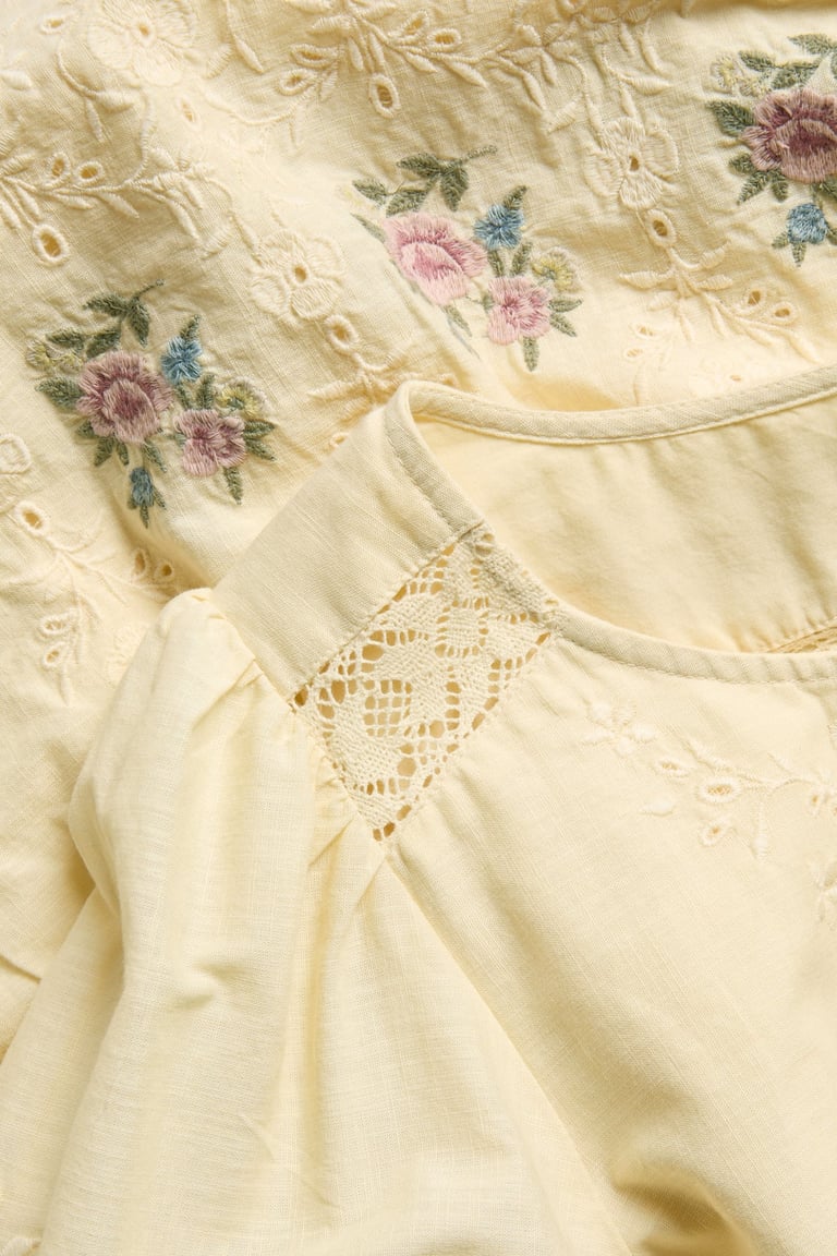 Embroidered dress Newbie Woman | Yellow | Kids | Newbie