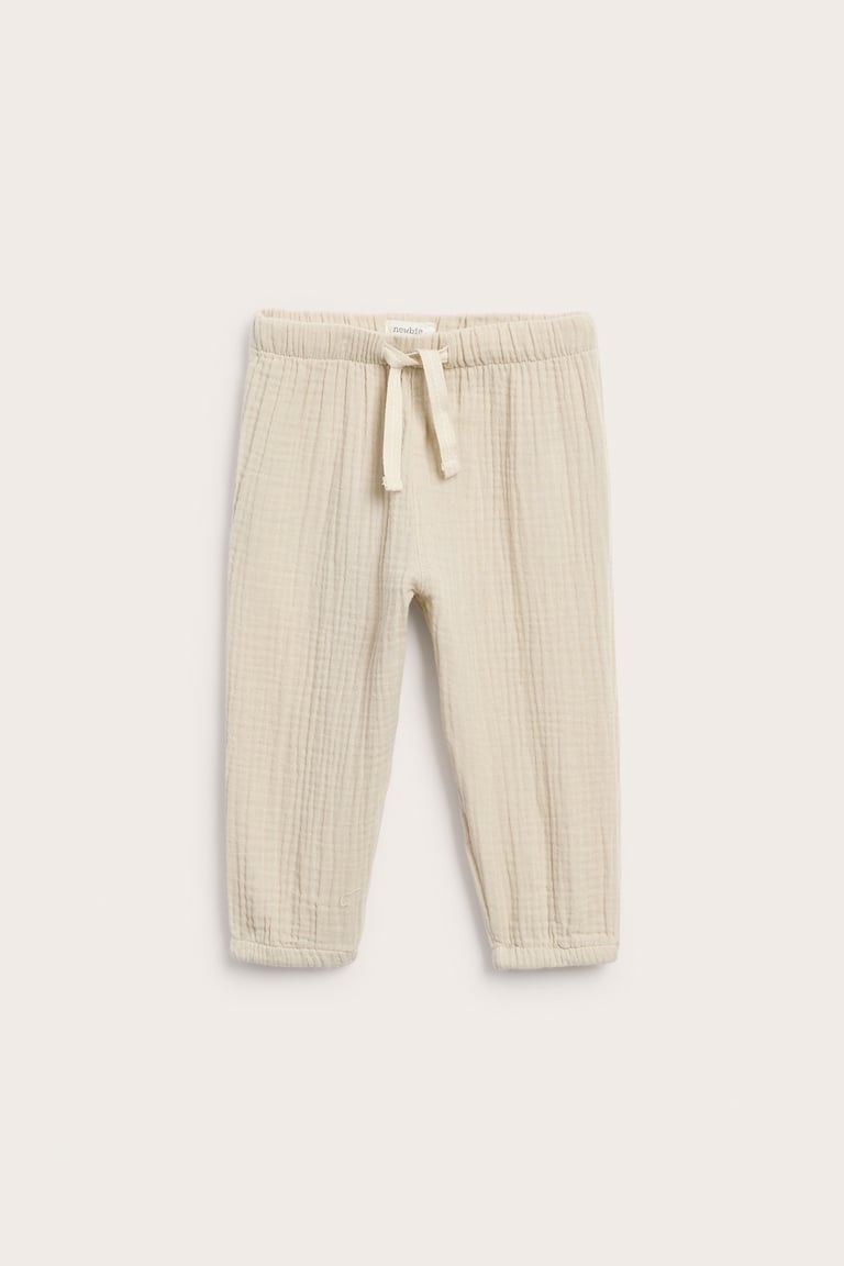Woven muslin pants | Dark blue | Baby | Newbie