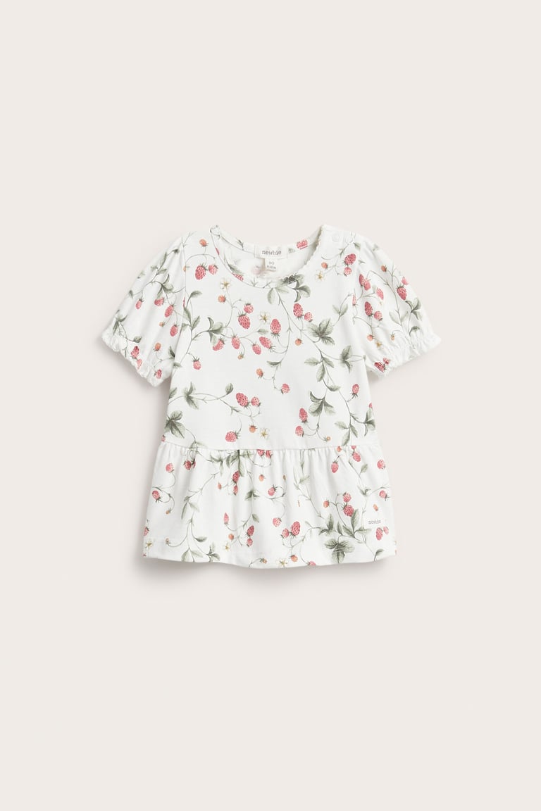 Wild strawberry peplum top | Off-white | Baby | Newbie