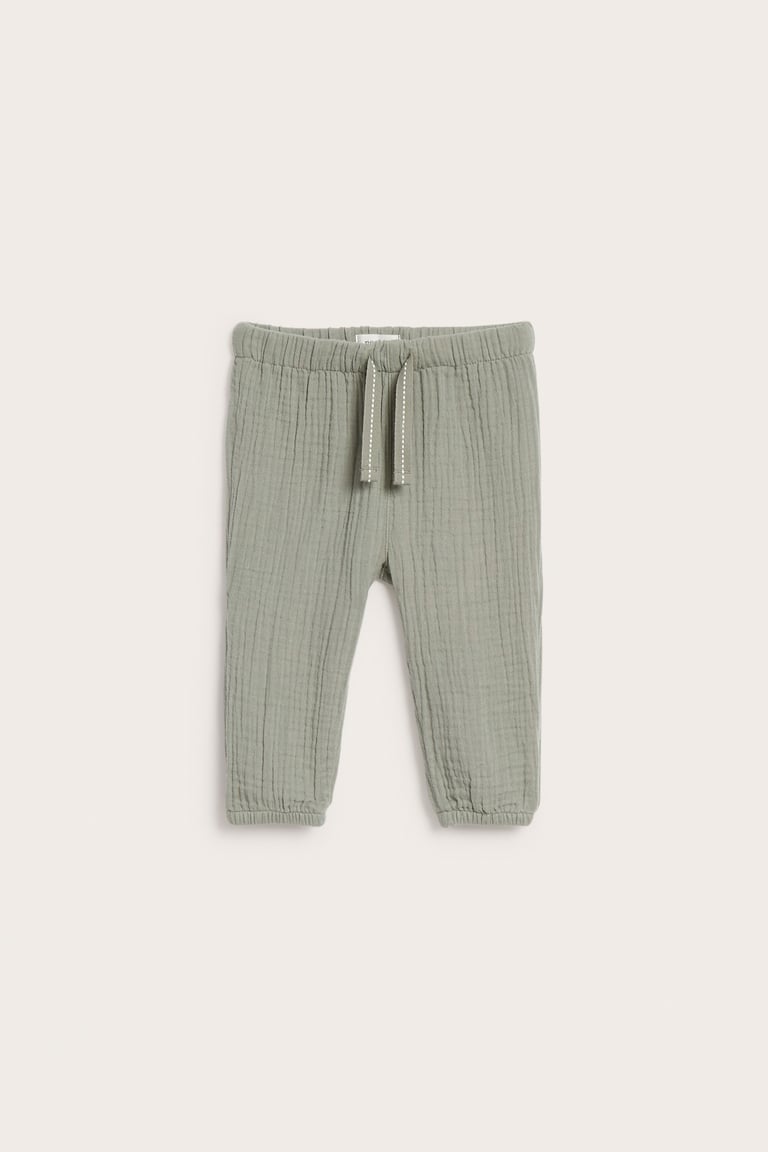 ボトムス MABLI 2024AW BABY ERYRI PANTS Woven muslin pants | Dark green | Baby | Newbie