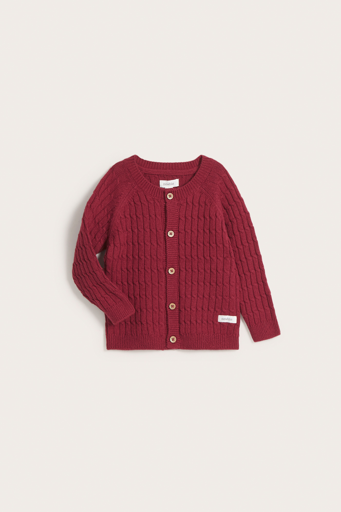 Knitted cardigan | Red | Baby | Newbie