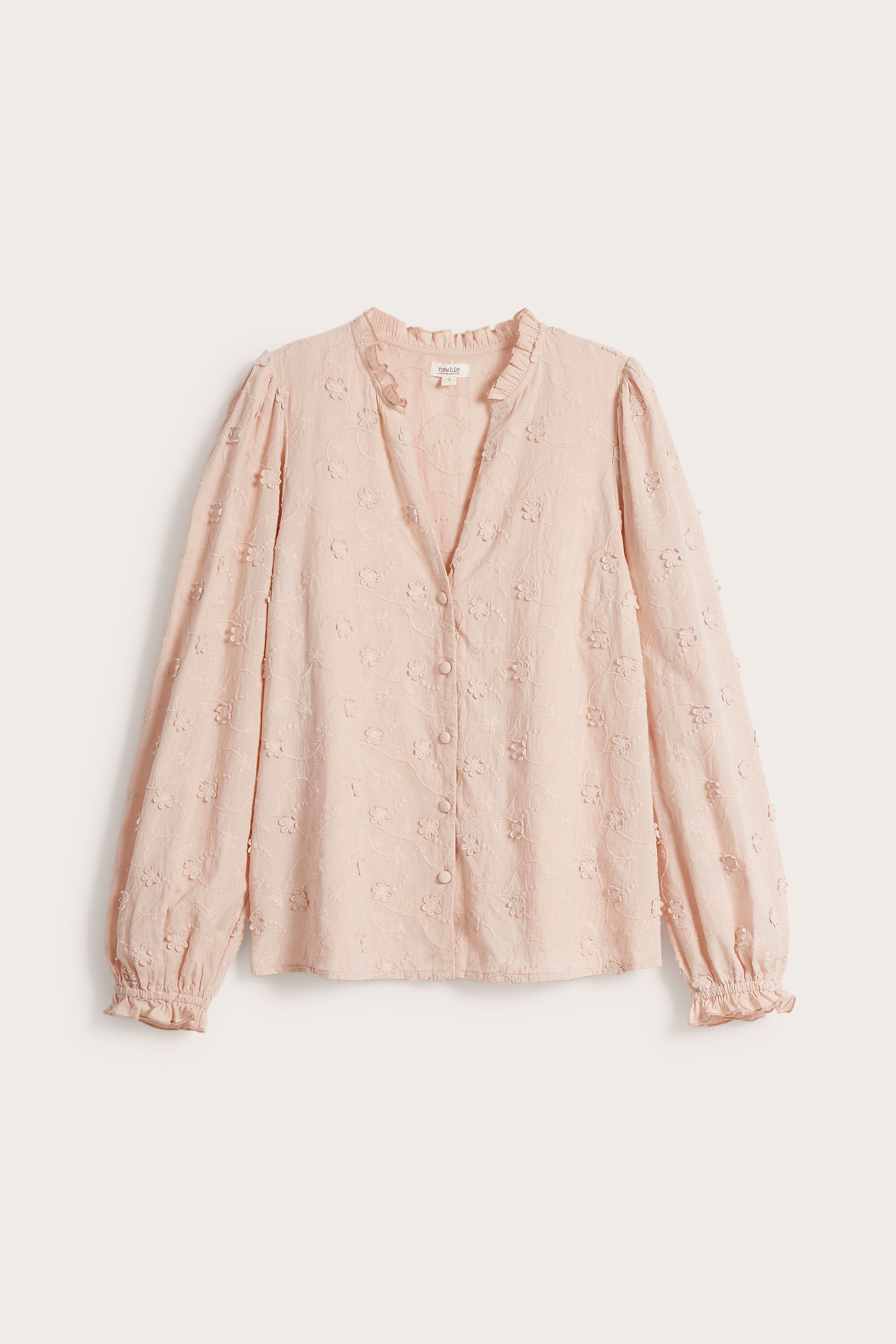 Women's 3D floral embroidery blouse | Pink | Kids | Newbie