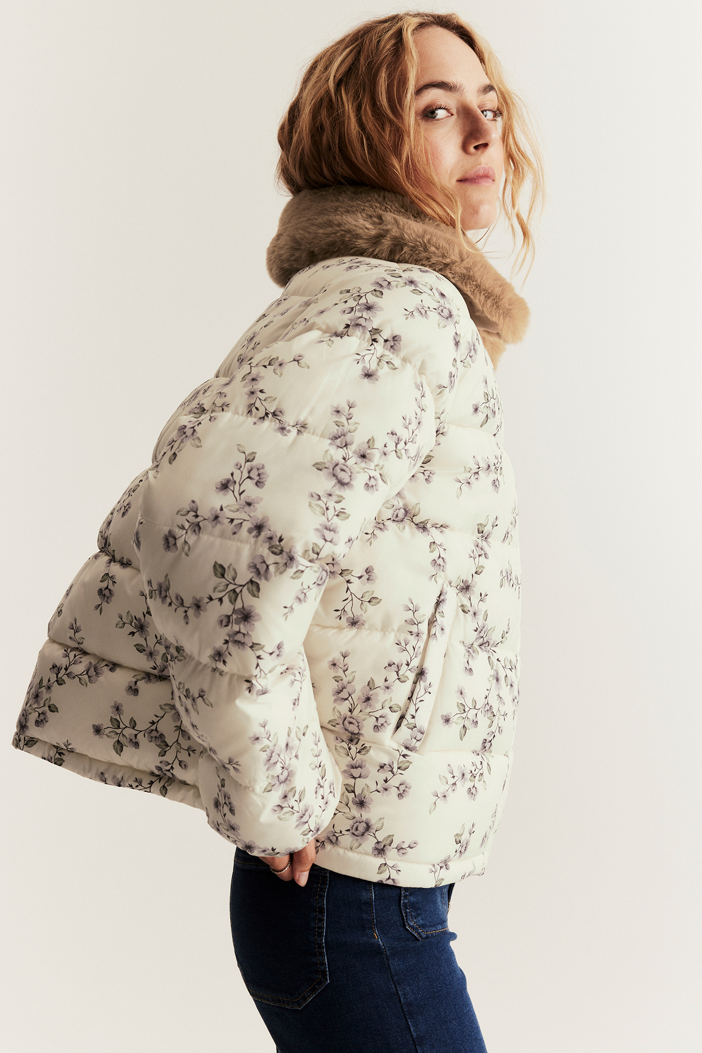 Floral jacket from Newbie Woman | Light beige | Kids | Newbie