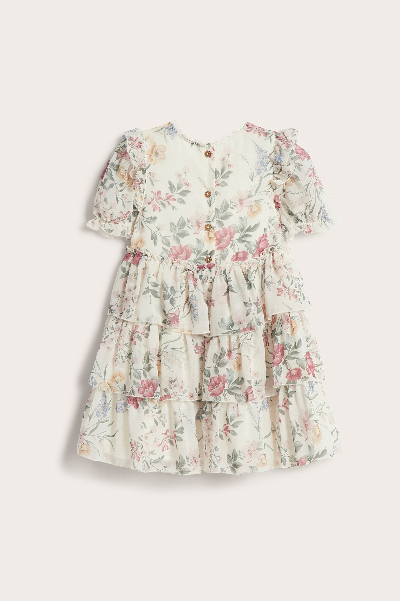 infant cream dress Baby Solid Cotton - for use as a flower girl dress Combined ceremony dress newborn with