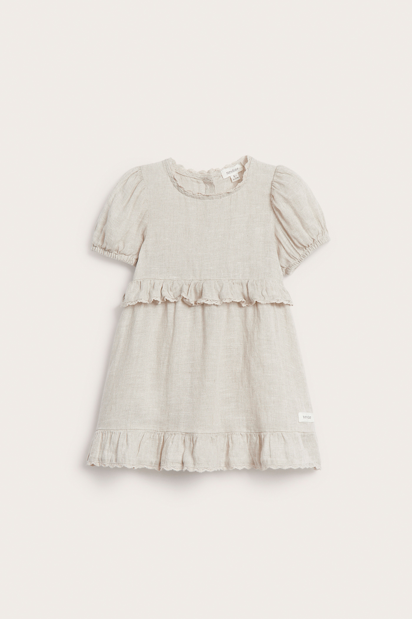 beige baby girl dress Frilled linen | Light | 2021week52 Size:XXX-Large Black Draped Cape One Headband 100% cotton fibres from