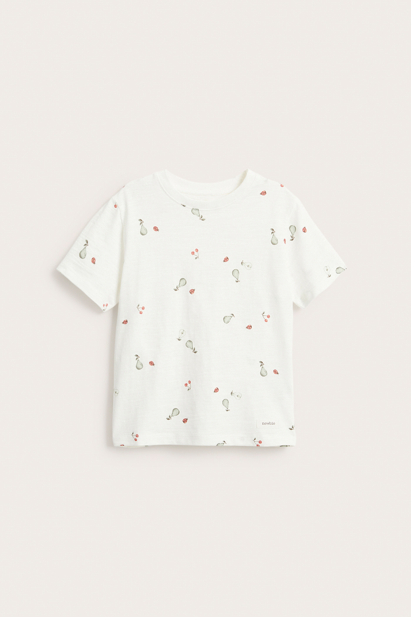 Patterned slub tricot t-shirt | Off-white | Kids | Newbie